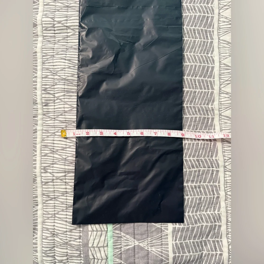 8”x20” Long Black Self-Sealing Polymailers - 25 Pack